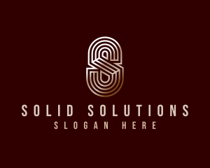 Luxury Industrial Letter S logo design