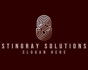 Luxury Industrial Letter S logo design