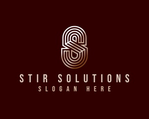 Luxury Industrial Letter S logo design