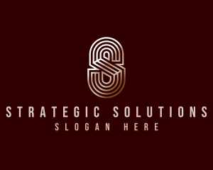 Luxury Industrial Letter S logo design