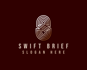 Luxury Industrial Letter S logo design