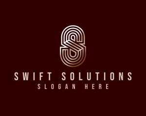 Luxury Industrial Letter S logo design