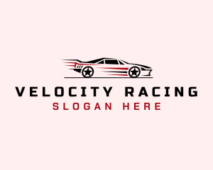 Drag Racing Car Race logo design