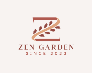 Garden Leaf Letter Z logo design