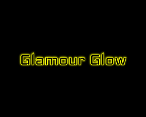 Yellow Glow Neon logo design