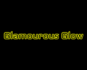 Yellow Glow Neon logo design