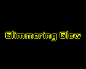 Yellow Glow Neon logo design