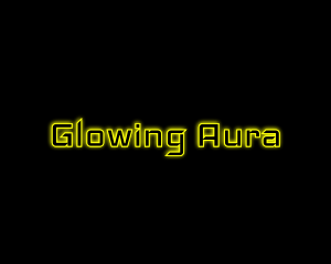 Yellow Glow Neon logo design