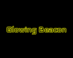 Yellow Glow Neon logo design