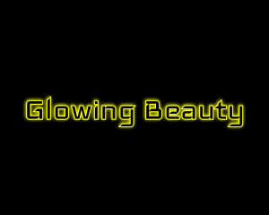 Yellow Glow Neon logo design