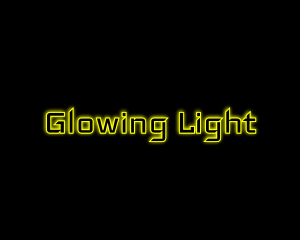 Yellow Glow Neon logo design