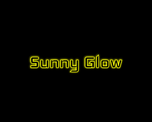 Yellow Glow Neon logo design