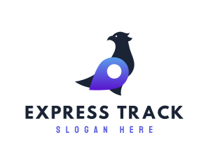 Bird Location Travel logo design