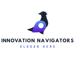 Bird Location Travel logo design