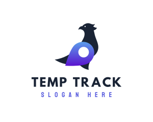 Bird Location Travel logo design