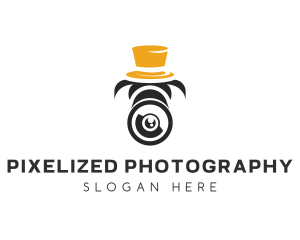 Camera Hat Photography logo design