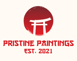 Cultural Shrine Gate  logo design