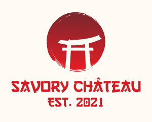 Cultural Shrine Gate  logo design