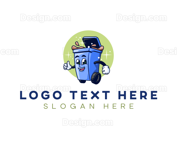 Garbage Trash Disposal Logo