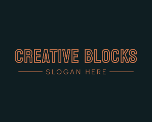 Creative Line Wordmark logo design