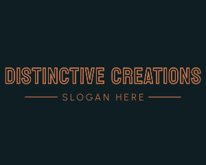 Creative Line Wordmark logo design