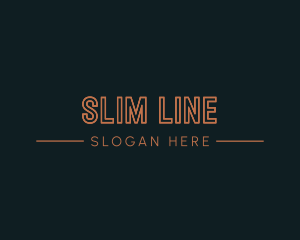 Creative Line Wordmark logo design