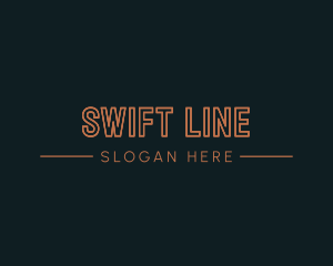 Creative Line Wordmark logo design