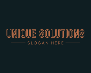 Creative Line Wordmark logo design