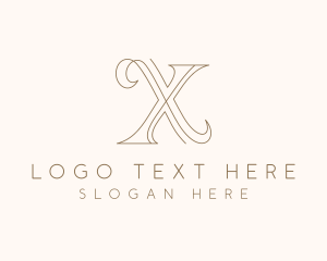 Boutique Fashion Letter X logo