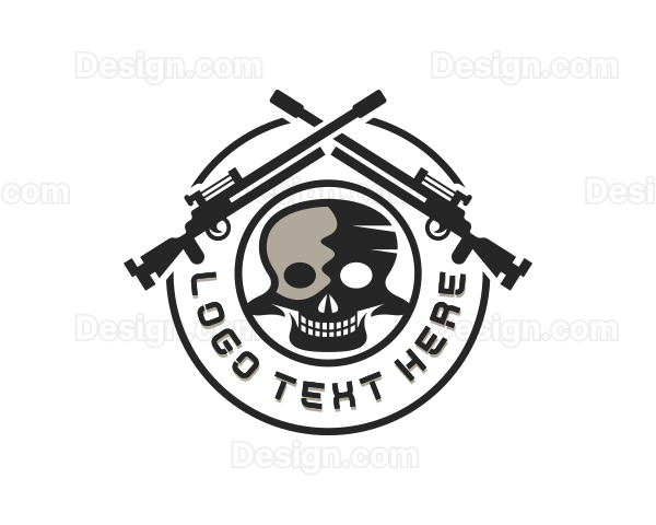 Sniper Weapon Army Logo