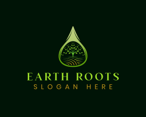 Organic Garden Plant logo design