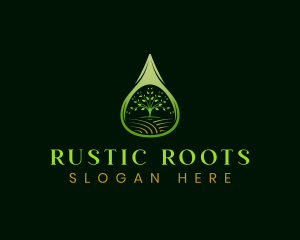 Organic Garden Plant logo design