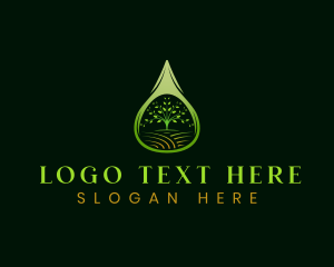 Roots - Organic Garden Plant logo design