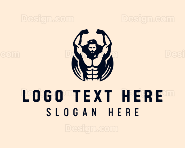 Weightlifter Training Fitness Logo