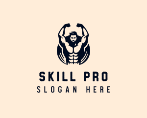 Weightlifter Training Fitness logo