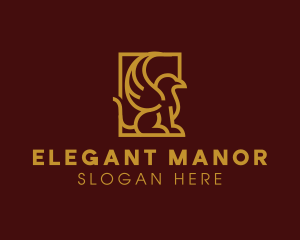 Elegant Stately Griffin logo design