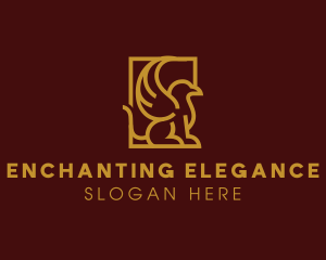 Elegant Stately Griffin logo design