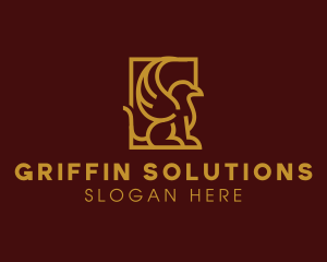 Elegant Stately Griffin logo design