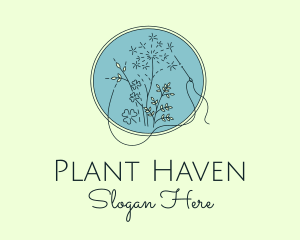 Plant Sewing Handicraft logo design