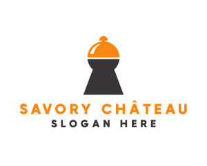 Keyhole Cloche Restaurant logo design