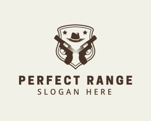 Shooting Range Badge logo design