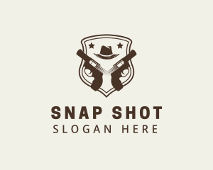 Shooting Range Badge logo design