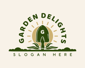 Gardening Shovel Farm logo design