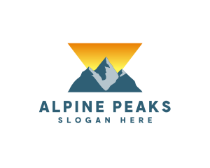 Triangle Mountain Peak logo design