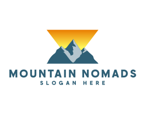 Triangle Mountain Peak logo design