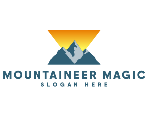 Triangle Mountain Peak logo design