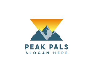 Triangle Mountain Peak logo design