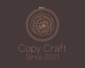 Flower Embroidery Craft logo design