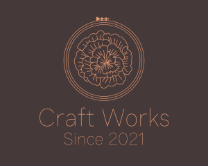 Flower Embroidery Craft logo design