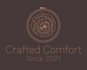 Flower Embroidery Craft logo design